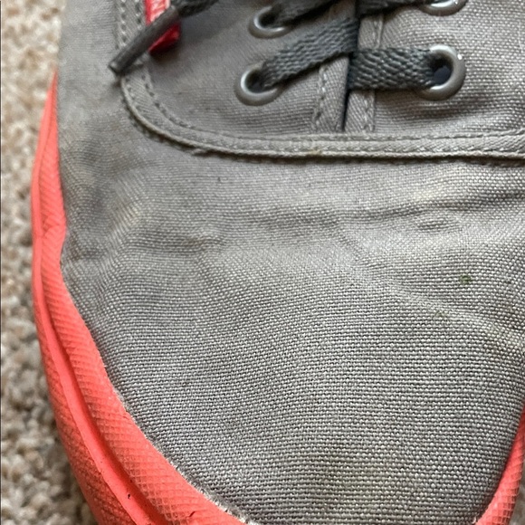 Vans Men's Gray and Red Sneakers - Picture 6 of 13